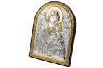 Quadro Madonna del Perpetuo Soccorso in argento bilaminato dorato