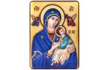 Quadro Madonna del Perpetuo Soccorso in argento bilaminato colorato