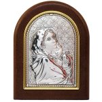 Quadretto Madonna di Ferruzzi bilaminato argento