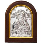Quadretto Madonna del Perpetuo Soccorso bilaminato argento