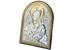Quadro Madonna del Perpetuo Soccorso in Argento bilaminato dorato