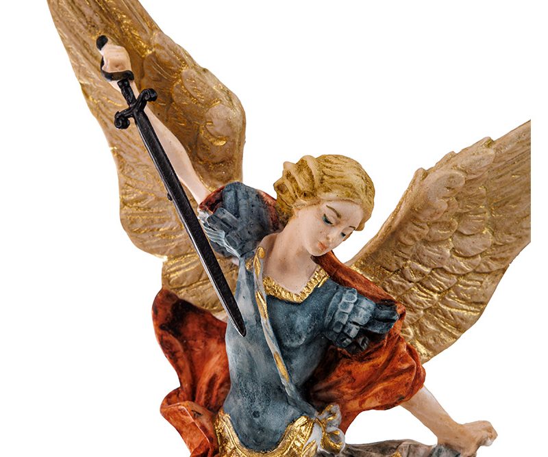 Statua di San Michele Arcangelo in polvere di marmo