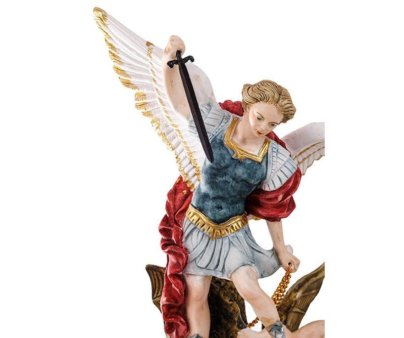 Statua di San Michele Arcangelo in polvere di marmo