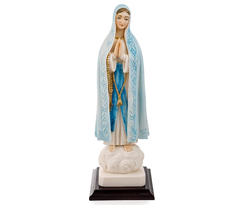 Statua della Madonna di Fatima in polvere di marmo