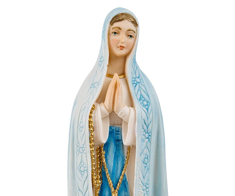 Statua della Madonna di Fatima in polvere di marmo