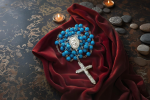 Rosario con grani in Turchese