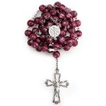 Rosario in Argento 925 con grani in Vetro di Murano