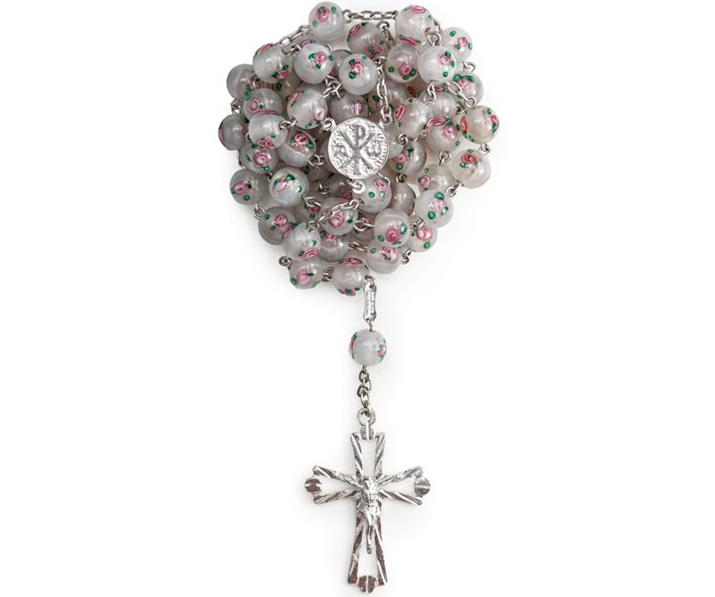 Rosario in Argento 925 con grani in Vetro di Murano