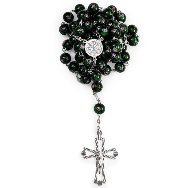 Rosario in Argento 925 con grani in Vetro di Murano