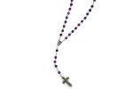 Rosario in Argento 925 con grani in Ametista