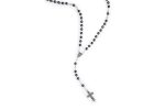 Rosario in Argento 925 con grani in Ematite