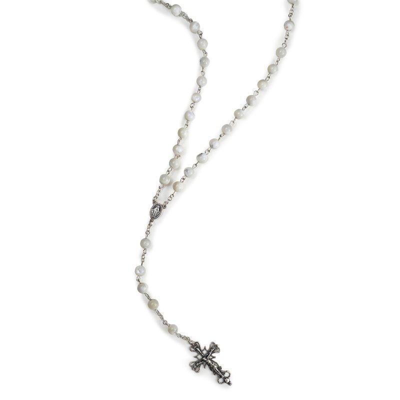 Rosario in Argento 925 con grani in Madreperla