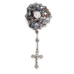 Rosario in Argento 925 con grani in Vetro