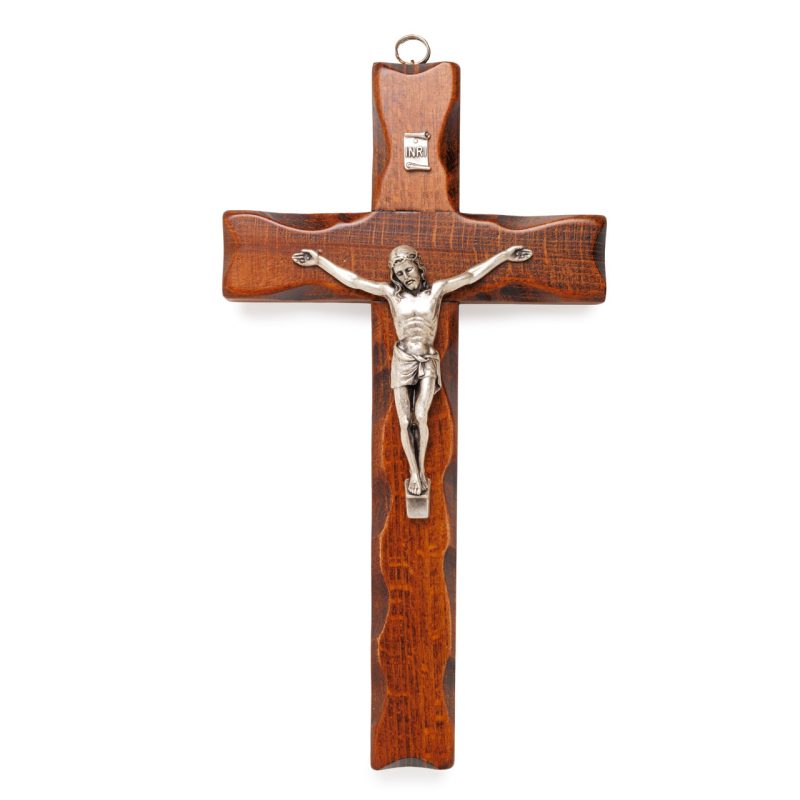 Crocifisso classico da muro in legno