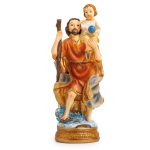 Statua di San Cristoforo in resina