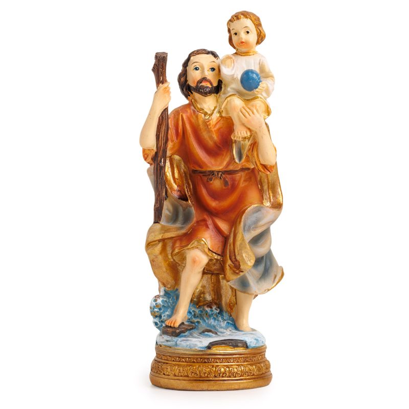 Statua di San Cristoforo in resina