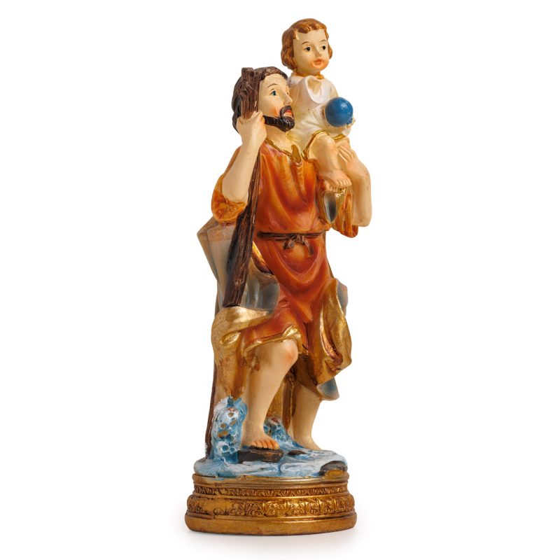 Statua di San Cristoforo in resina