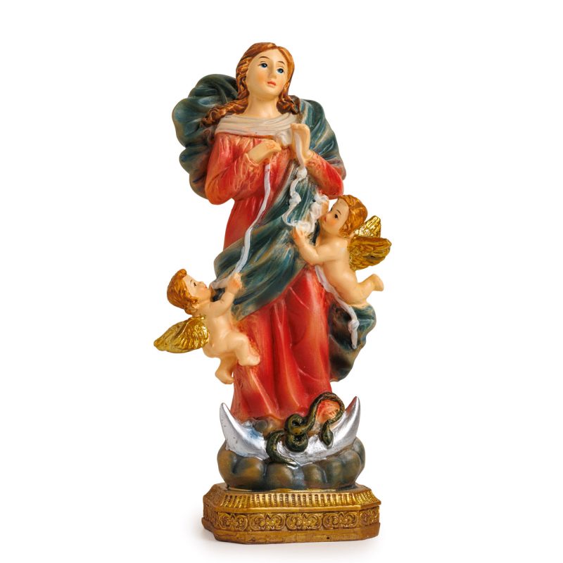 Statua della Madonna che scioglie i nodi in resina