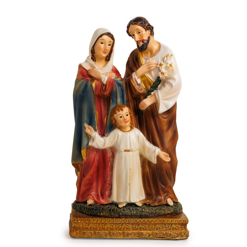 Statua della Sacra Famiglia in resina