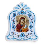 Quadretto con la Madonna del Perpetuo Soccorso effetto ceramica