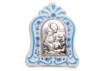 Quadretto con la Sacra Famiglia bilaminato argento