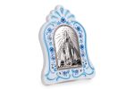 Quadretto con la Madonna Miracolosa bilaminato argento - immagine 2