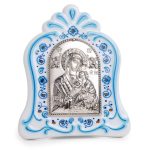 Quadretto con la Madonna del Perpetuo Soccorso bilaminato argento