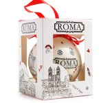 Palla di Natale in plastica decorata