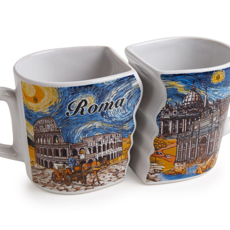 Duetto di tazze decorative Van Gogh