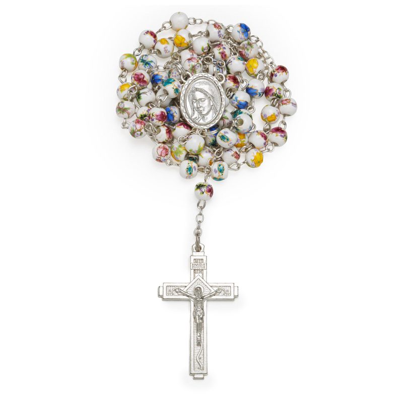 Rosario con grani in Ceramica