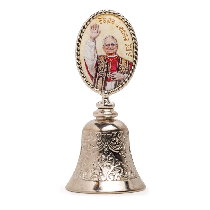 Campana con Papa Leone XIV e Piazza San Pietro