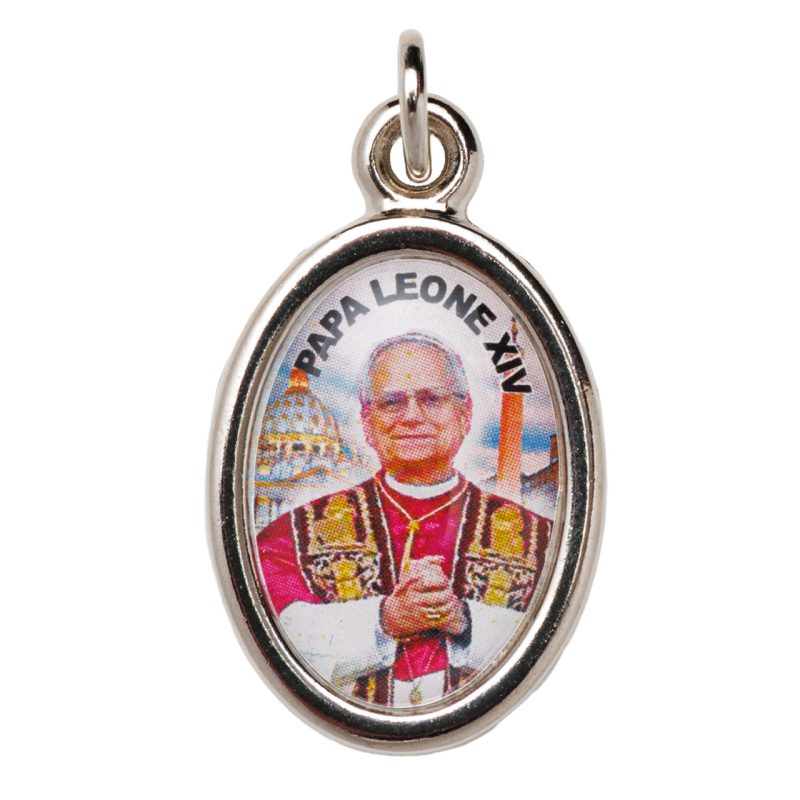 Medaglia di Papa Leone XIV in metallo