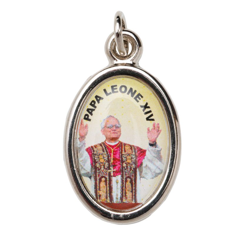 Medaglia di Papa Leone XIV in metallo