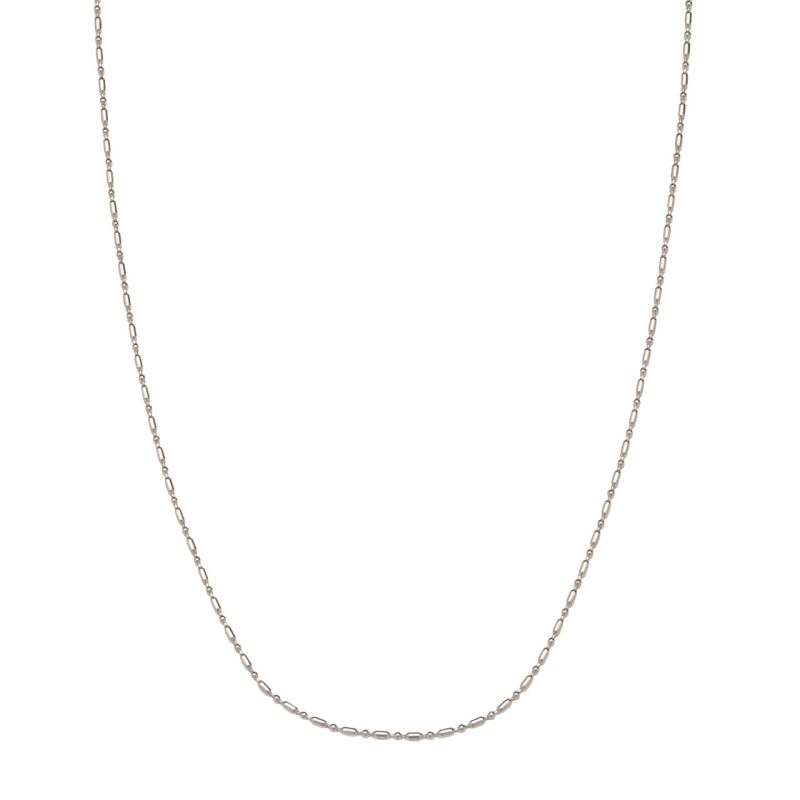 Catena a maglie alternate in argento