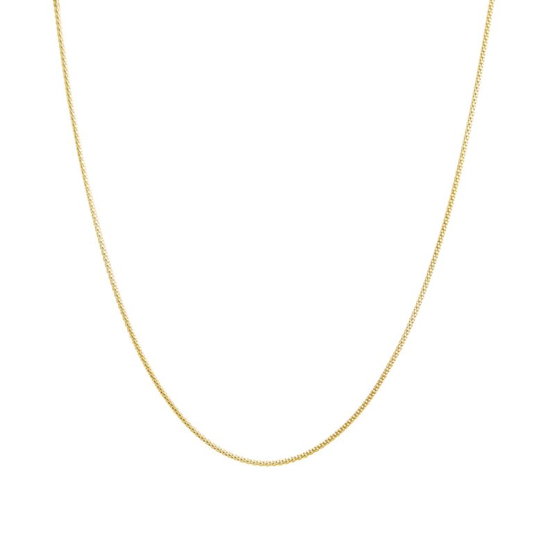 Catena a maglia coreana in argento dorato