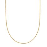 Catena Torchon (rope) in aregento dorato