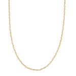 Catena Torchon (rope) diamantata in argento