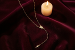 Rosario collana con la Medaglia Miracolosa in oro giallo 18 kt