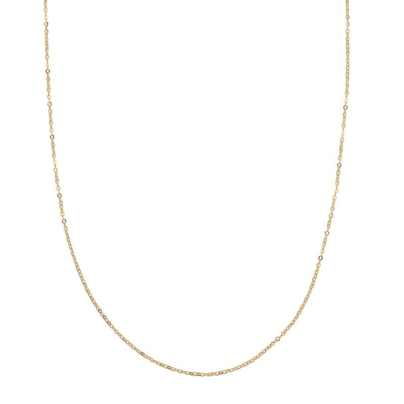 Catena a maglia fine in oro giallo 18 kt