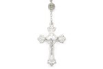 Rosario in argento e cristalli con Madonna della Salute e Croce della Pace