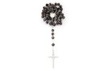 Rosario in argento 925 e cristallo di Murano con Madonna della Salute e Croce della Pace