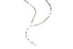 Rosario in argento 925 e cristallo di Murano con Madonna della Salute e Croce della Pace - immagine 2