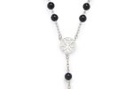 Rosario in argento 925 e Lapislazzuli con le 4 Basiliche Papali