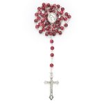 Rosario effetto marmo rosso