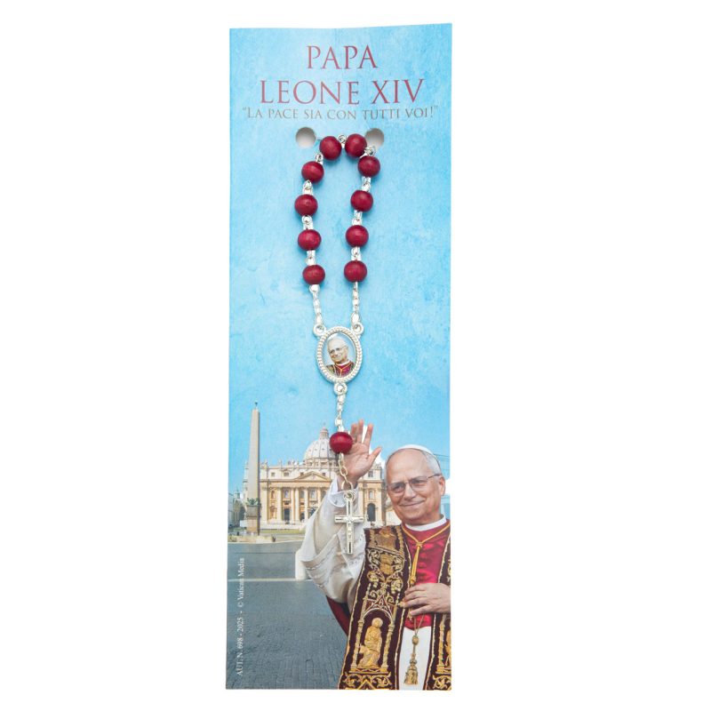 Decina profumata di Papa Leone XIV con preghiera multilingue