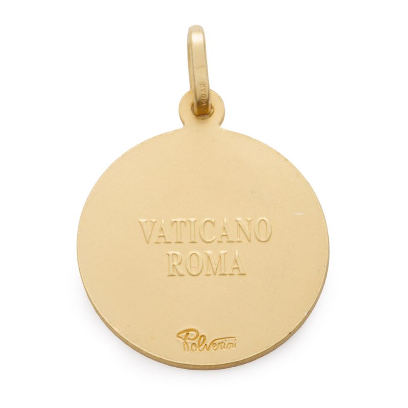Medaglia dell’Angelo Custode in argento dorato