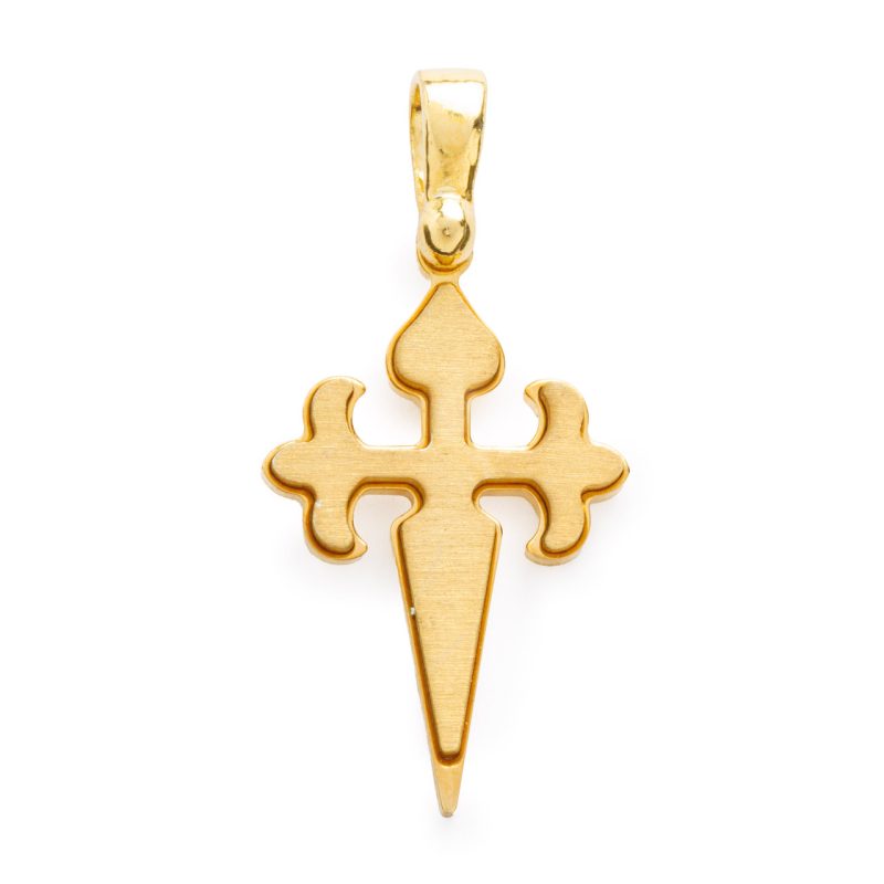 Croce di San Giacomo (Spada di Santiago) in argento dorato