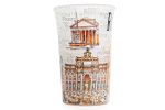 Bicchierino souvenir con le vedute di Roma in vetro satinato