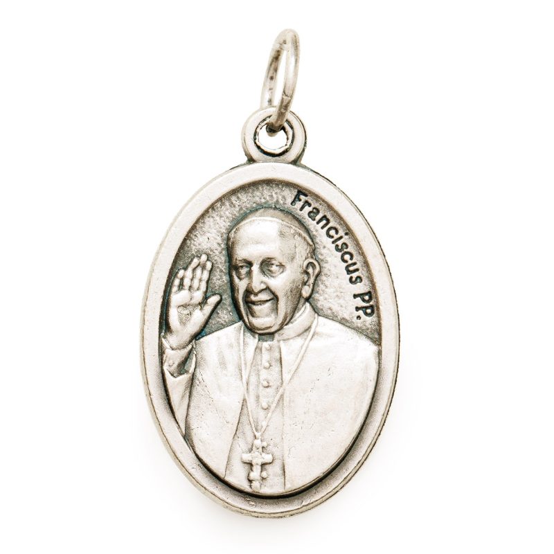 Medaglia di Papa Francesco in metallo
