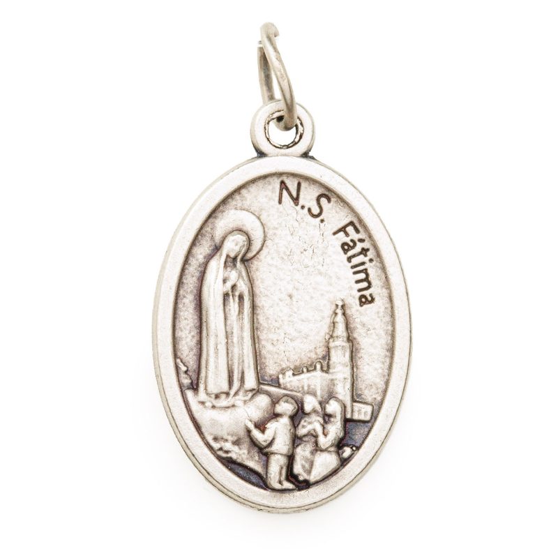 Medaglia di Nostra Signora di Fatima in metallo